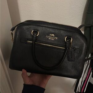 Coach Black Leather Women's Bag